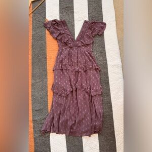 ASOS Maternity Dusty Purple Midi Dress